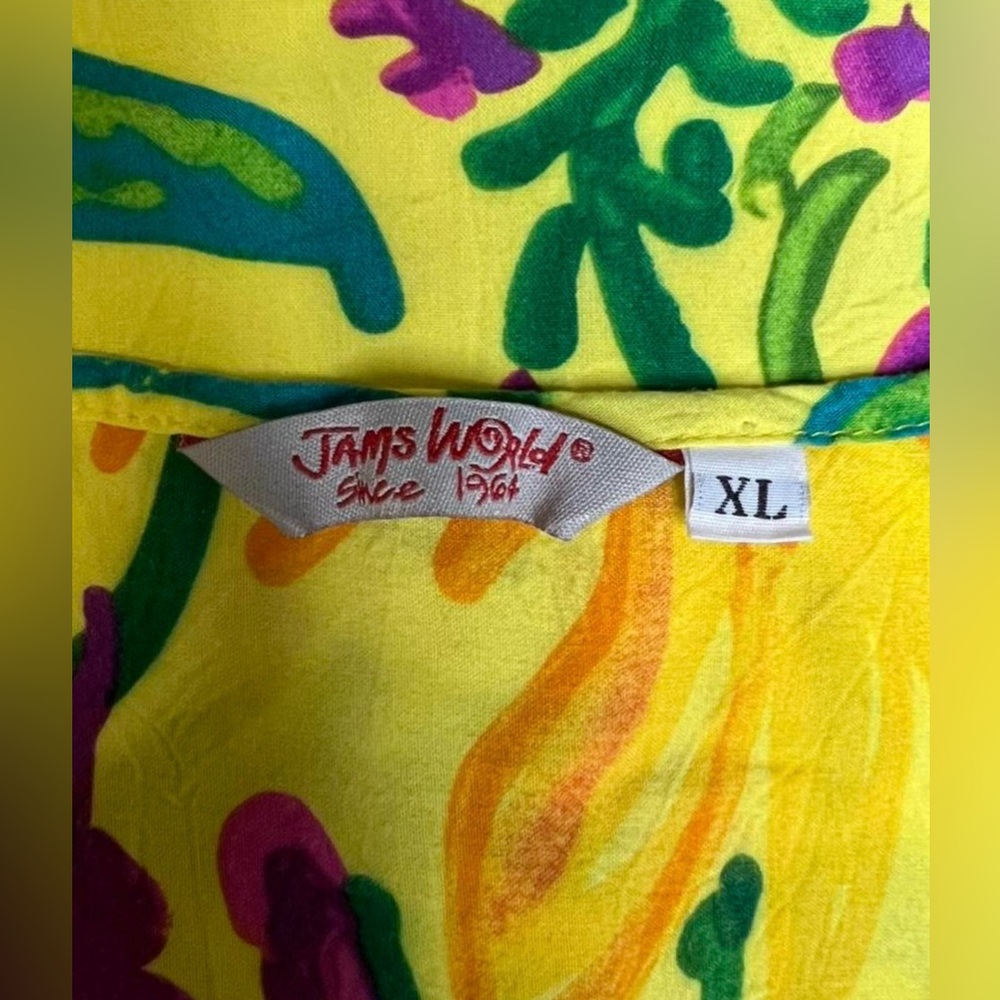 Jams World Vibrant Yellow Floral Tee - Picture 3 of 5